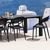 Sunset Extendable Dining Set 9 Piece Black ISP0883S-BLA #3