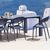 Sunset Extendable Dining Set 9 Piece Dark Gray ISP0883S-DGR #3