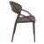 Sunset Outdoor Dining Chair Brown ISP088-BRW #4