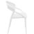 Sunset Outdoor Dining Chair White ISP088-WHI #2