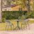 Sunset Patio Dining Set with 2 Chairs Dark Gray ISP1068S