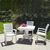 Sunshine Marina Resin Arm Chair White ISP016-WHI #10