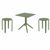 Tom Dining Set with Sky 27" Square Table Olive Green S286108