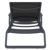 Tropic Arm Sling Chaise Lounge Dark Gray Frame Black Sling ISP708A-DGR-BLA #5