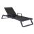Tropic Arm Sling Chaise Lounge Dark Gray Frame Black Sling ISP708A
