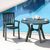 Truva Resin Outdoor Dining Table 42 inch Round Dark Green ISP146-GRE #2
