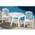 Truva Resin Outdoor Dining Table 42 inch Round White ISP146-WHI #3