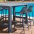 Vegas Air 5 pc Outdoor Bar Set with 39" to 55" Extendable Table Dark Gray ISP7822S-DGR #2