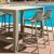 Vegas Air 5 pc Outdoor Bar Set with 39" to 55" Extendable Table Taupe ISP7822S-DVR #2
