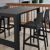 Vegas Ares 5 pc Outdoor Bar Set with 39" to 55" Extendable Table Black ISP7821S-BLA #2