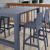 Vegas Ares 5 pc Outdoor Bar Set with 39" to 55" Extendable Table Dark Gray ISP7821S-DGR #2