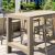 Vegas Cross 5 pc Outdoor Bar Set with 39" to 55" Extendable Table Taupe ISP7825S-DVR #2