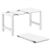 Vegas Marcel 5 pc Outdoor Bar Set with 39" to 55" Extendable Table White ISP7824S-WHI #5