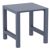 Vegas Maya 5 pc Outdoor Bar Set with 39" to 55" Extendable Table Dark Gray ISP7823S-DGR #4