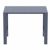 Vegas Outdoor Bar Table 39 inch to 55 inch Extendable Dark Gray ISP782-DGR #4