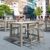 Vegas Outdoor Bar Table 39 inch to 55 inch Extendable Taupe ISP782-DVR #9