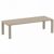 Vegas Patio Dining Table Extendable from 102 to 118 inch Taupe ISP776