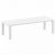 Vegas Patio Dining Table Extendable from 102 to 118 inch White ISP776