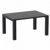 Vegas Patio Dining Table Extendable from 39 to 55 inch Black ISP772-BLA #3