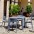 Vegas Patio Dining Table Extendable from 39 to 55 inch Dark Gray ISP772-DGR #11