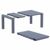 Vegas Patio Dining Table Extendable from 39 to 55 inch Dark Gray ISP772-DGR #2