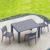 Vegas Patio Dining Table Extendable from 39 to 55 inch Dark Gray ISP772-DGR #6