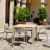 Vegas Patio Dining Table Extendable from 39 to 55 inch Taupe ISP772-DVR #11