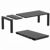Vegas Patio Dining Table Extendable from 70 to 86 inch Black ISP774-BLA #2