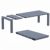 Vegas Patio Dining Table Extendable from 70 to 86 inch Dark Gray ISP774-DGR #2