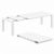 Vegas Patio Dining Table Extendable from 70 to 86 inch White ISP774-WHI #2
