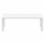 Vegas Patio Dining Table Extendable from 70 to 86 inch White ISP774-WHI #4