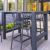 Vegas Victor 5 pc Outdoor Bar Set with 39" to 55" Extendable Table Dark Gray ISP7826S-DGR #2