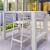 Vegas Victor 5 pc Outdoor Bar Set with 39" to 55" Extendable Table White ISP7826S-WHI #2