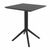 Victor XL Bistro Set with Sky 24" Square Folding Table Black S253114-BLA #3
