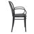 Victor XL Resin Outdoor Arm Chair Black ISP253-BLA #4