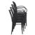 Victor XL Resin Outdoor Arm Chair Black ISP253-BLA #6