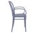 Victor XL Resin Outdoor Arm Chair Dark Gray ISP253-DGR #4