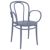 Victor XL Resin Outdoor Arm Chair Dark Gray ISP253