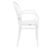 Victor XL Resin Outdoor Arm Chair White ISP253-WHI #4