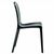 Victoria Clear Plastic Outdoor Bistro Chair Black ISP033-TBLA #3