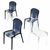 Victoria Clear Plastic Outdoor Bistro Chair Black ISP033-TBLA #5