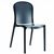 Victoria Clear Plastic Outdoor Bistro Chair Black ISP033