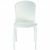 Victoria Glossy Plastic Outdoor Bistro Chair White ISP033-GWHI #2