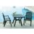 Viva Resin Square Outdoor Dining Table 31 inch Dark Green ISP168-GRE #4