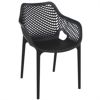 Air XL Outdoor Dining Arm Chair Black ISP007