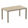 Ares Rectangle Outdoor Dining Table 55 inch Taupe ISP186