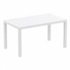 Ares Rectangle Outdoor Dining Table 55 inch White ISP186