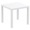Ares Resin Outdoor Dining Table 31 inch Square White ISP164