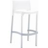 Gio Resin Outdoor Barstool White ISP035