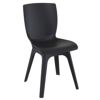Mio PP Dining Chair with Black Legs and Black Seat ISP094